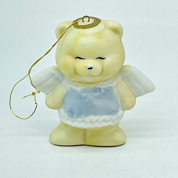 VTG Christmas Around The World Ornament Angel Bear Hand Painted Porcelain Taiwan - Picture 6 of 14